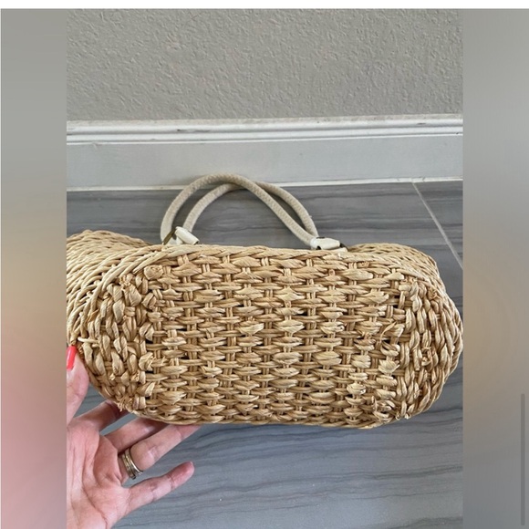 Woven straw tote bag - Picture 9 of 9